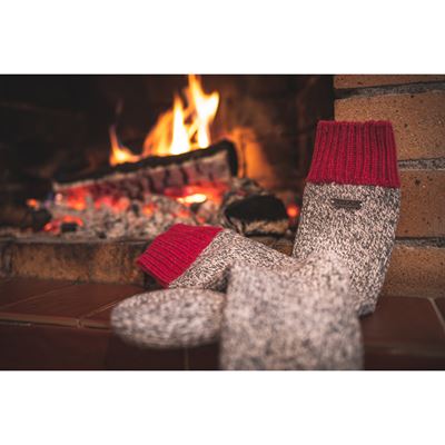 HAUMEA MAGENTA wool winter thermo socks