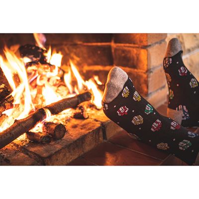 DEBOX picture socks, gift-wrapped, CHRISTMAS mix H