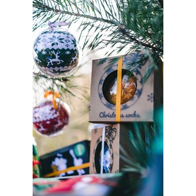 ELFI Christmas socks as tree decorations GOLD