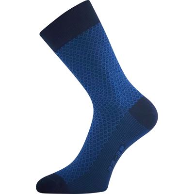 Women's jacquard socks ŽANETA with cotton DARK BLUE