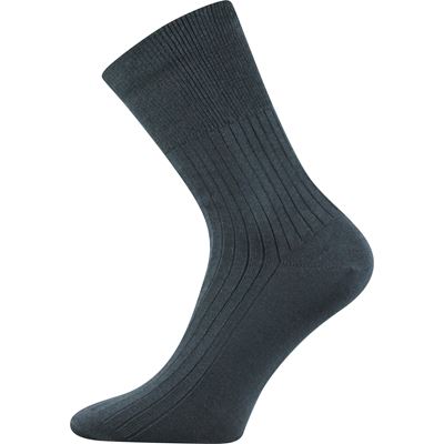 Thin ZDRAV medical socks with non-constricting cuff, DARK GREY