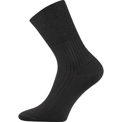 Thin ZDRAV medical socks with non-constricting cuff, BLACK
