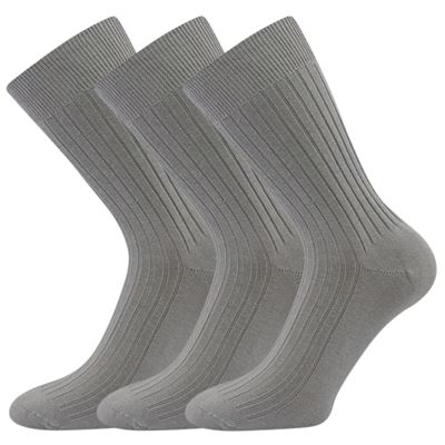 Men's thin socks ZEBRAN 100% cotton LIGHT GREY