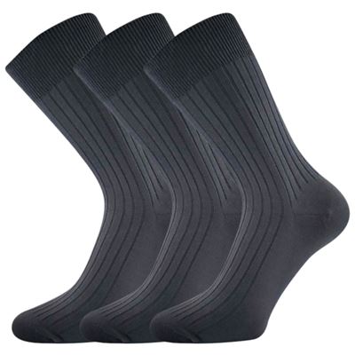 Men's thin socks ZEBRAN 100% cotton DARK GREY
