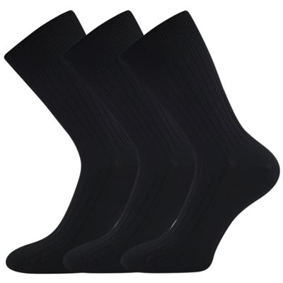 Men's thin socks ZEBRAN 100% cotton BLACK