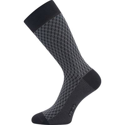 Men's formal socks ŽERYK with cotton DARK GREY WITH GREY