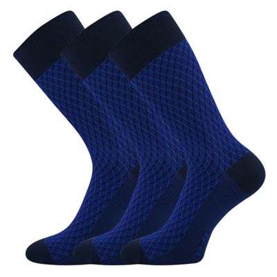 Men's formal socks ŽERYK with cotton DARK BLUE