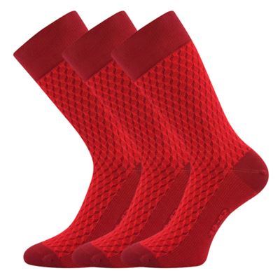 Men's formal socks ŽERYK with cotton WINE