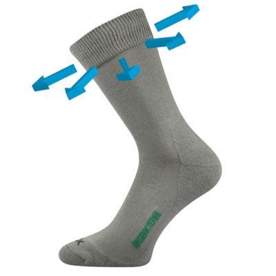 ZEUS medicine socks with soft cuff LIGHT GREY