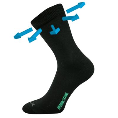 ZEUS medicine socks with soft cuff BLACK