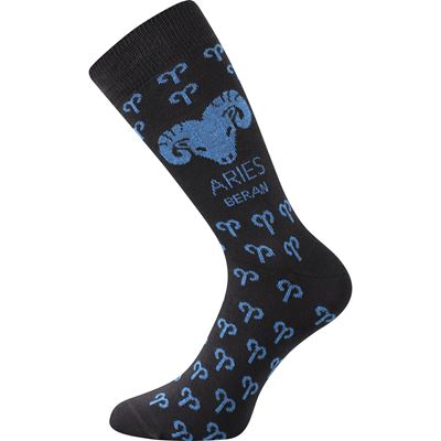 ZODIAC zodiac sign socks in a box ARIES dark grey