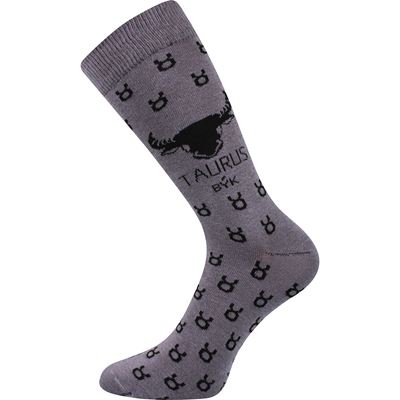 ZODIAC zodiac sign socks in a box TAURUS grey