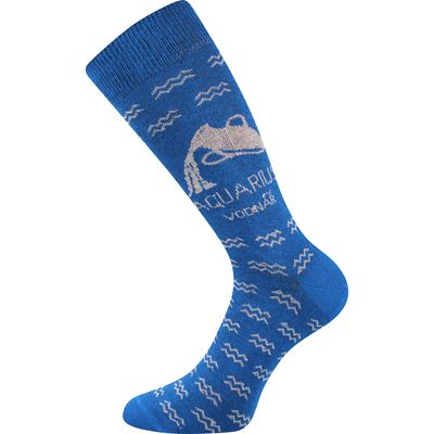 ZODIAC zodiac sign socks in a box AQUARIUS blue