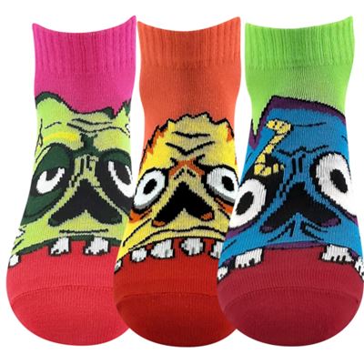 Funny thin socks ZOMBIK mix GIRLS (3 pairs)