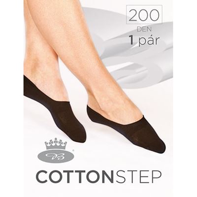 Women's COTTON nylon socks with cotton 200 DEN BEIGE (skin colour)