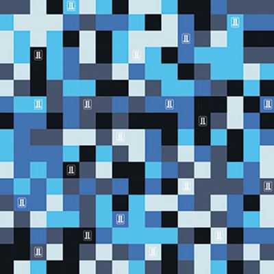 KOFFING short-sleeved pyjamas, blue, large CHECKS