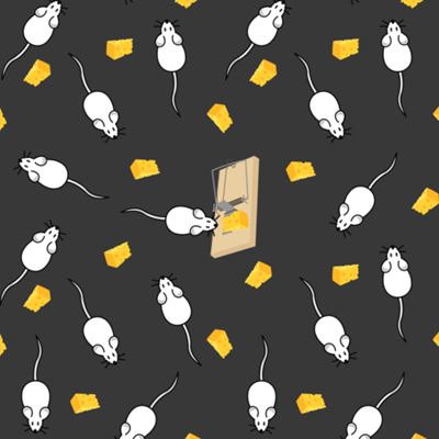 Men's long-sleeved pyjamas LOPPING dark grey MYŠKY