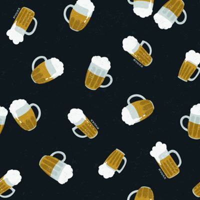 Men's long-sleeved pyjamas LOPPING beer PŮLLITRY