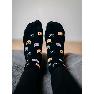 FELIXA thin women's socks with cats (3 pairs)