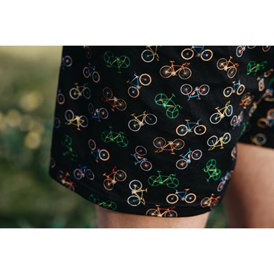 KARLOS men's boxer shorts made of 100% cotton, BIKE pattern, black NEW