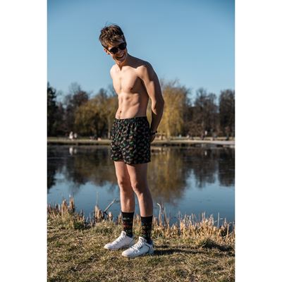 KARLOS men's boxer shorts made of 100% cotton, BIKE pattern, black NEW