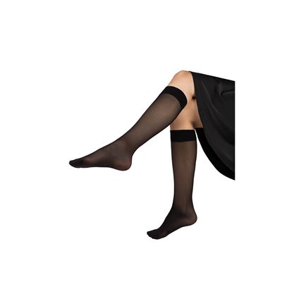 Women's nylon knee-high socks LADY knee-socks 17 DEN NERO (black) 2 pairs per pack