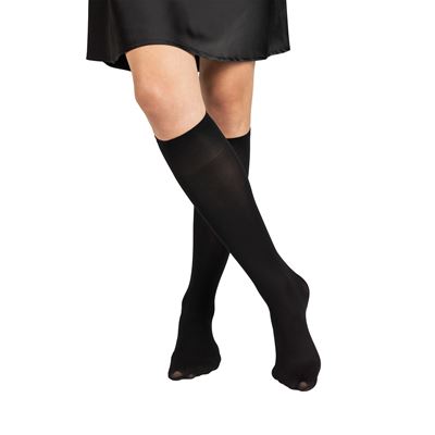 Women's nylon MICRO knee socks 50 DEN NERO (black)
