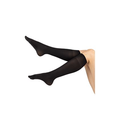 Women's nylon MICRO knee socks 50 DEN NERO (black)