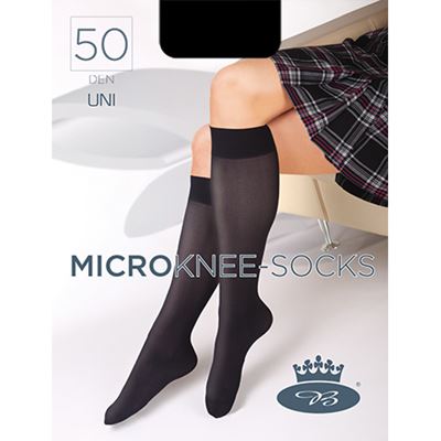 Women's nylon knee socks MICRO knee socks 50 DEN BEIGE (nude)